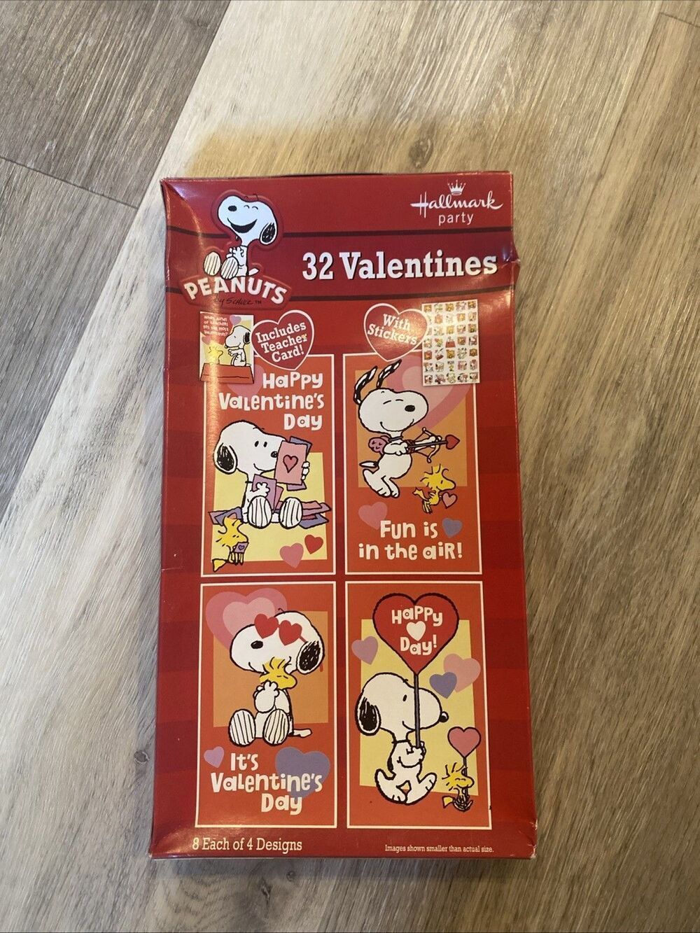 Hallmark VALENTINES 2011 SNOOPY Peanuts NIB Unopened Sticker Valentine KIT READ